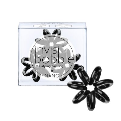 invisibobble Nano gumičky do vlasů 3 ks True Black 3 ks