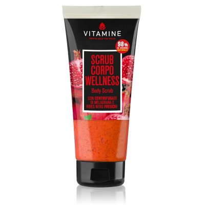 Vitamine Wellness Tělový peeling granátové jablko a černý rybíz 200ml