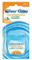 Silver care Dentální nit s fluoridem a vit. C 50 m