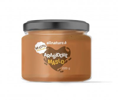 Allnature Arašídové máslo s mléčnou čokoládou 220 g