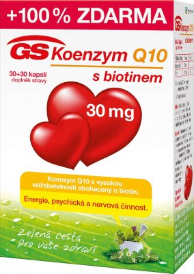 GS Koenzym Q10 30 mg 30+30 kapslí