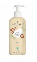 ATTITUDE Bio Spectra dětské tělové mýdlo a šampon (2 v 1) baby leaves s vůní hruškové šťávy 473 ml