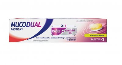 Mucodual 5/80 mg 18 pastilek