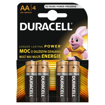 Duracell Basic AA K4 LR6/MN 1500 baterie 4 ks