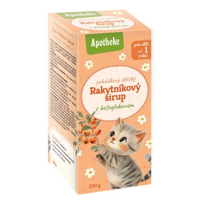 APOTHEKE Sirup dětský Rakytníkový s betaglukanem 250 g