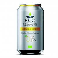 EGO BioLimonáda citrón/zázvor plechovka 330 ml