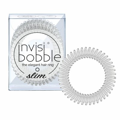 invisibobble Slim gumičky do vlasů 3 ks Crystal Clear 3 ks