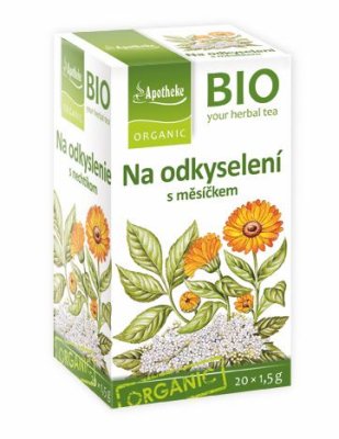 APOTHEKE BIO čaj Na odkyselení s měsíčkem 20 x 1.5 g