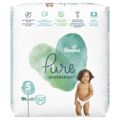 Pampers Pure Protection vel. 5 dětské plenky 24 ks