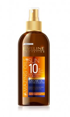 Eveline Amazing Oils SPF10 opalovací olej 150 ml