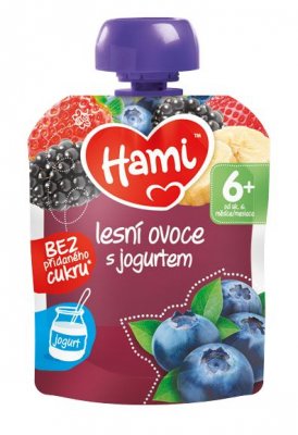 Nutricia Hami ovocná kapsička Lesní ovoce s jogurtem 6+ 90 g