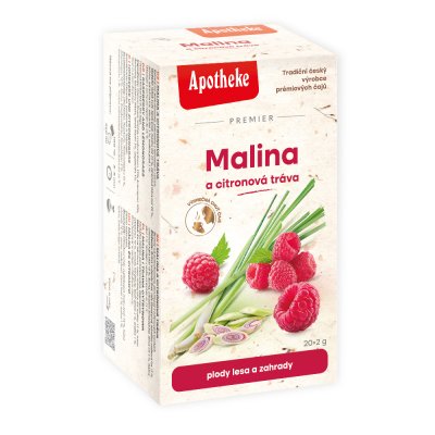 Apotheke Malina s citronovou trávou STEVIE 20x2g