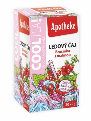 Apotheke CoolTea Brusinka s malinou porcovaný čaj 20x2 g