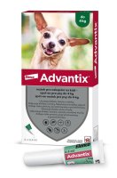 Advantix pro psy do 4 kg spot-on 4x0,4 ml