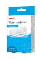 Dr. Max Water resistant Transparent 19 x 72 mm náplast 20 ks