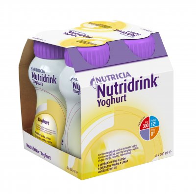Nutridrink Yoghurt s příchutí vanilka a citrón 4x200 ml