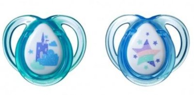 Tommee Tippee Šidítko C2N silikon Any Time 2ks Růžová + fialová