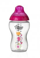 Tommee Tippee Kojenecká láhev C2N 340ml 3m+ 1 ks růžová