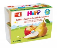 Hipp OVOCE 100%BIO Jab+hruš.4 x 100gCZ5800