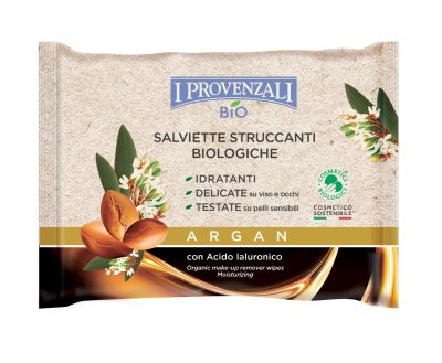 I Provenzali BIO Čistící odličovací ubrousky Argan 20 ks