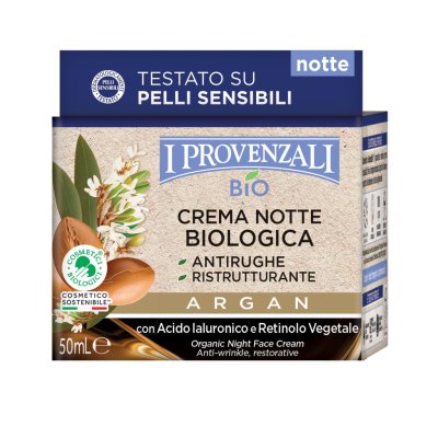 I Provenzali BIO Noční krém proti vráskám Argan 50 ml