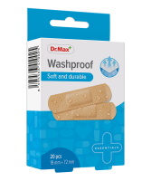 Dr. Max Washproof Soft and durable 19mm x 72mm náplast 20 ks