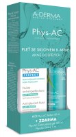 A-Derma Phys-AC Perfect 40 ml + Čisticí gel 100 ml + vzorek gel 5 ml