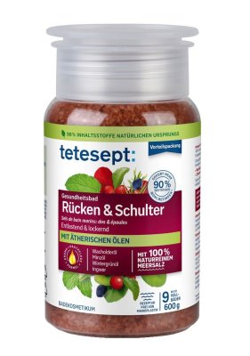 Tetesept Mořská sůl záda a ramena 600g