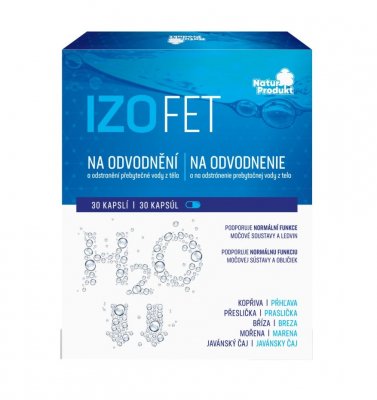 Naturprodukt Izofet na odvodnění 30 kapslí