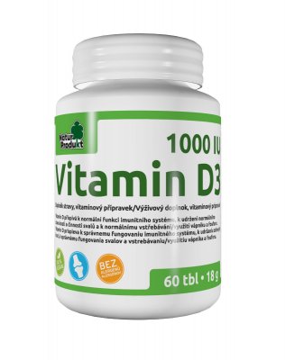 Naturprodukt Vitamin D3 1000 IU 60 tablet Naturprodukt Vitamin D3 1000 IU 60 tablet