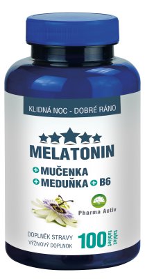 Pharma Activ Melatonin Mučenka Meduňka B6 100 tablet