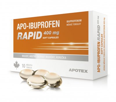 APO-IBUPROFEN RAPID 400 MG SOFT CAPSULES - 400MG CPS MOL 10 I