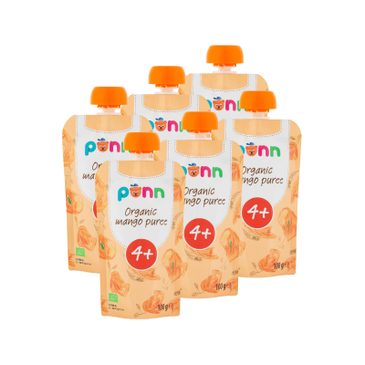 SALVEST Põnn BIO Mango 100% 6x100 g