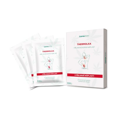 Cannaderm Thermolka hřejivá konopná náplast 3ks