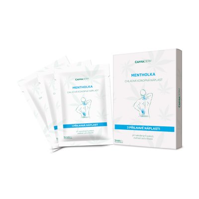 Cannaderm Mentholka chladivá konopná náplast 3ks