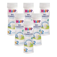 Hipp 2 BIO Combiotik Pokračovací mléčná kojenecká výživa 6x200 ml