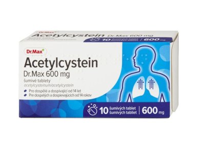 Dr.Max Acetylcystein 600 mg 10 šumivých tablet
