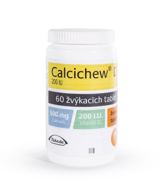 Calcichew D3 200 IU 60 žvýkacích tablet