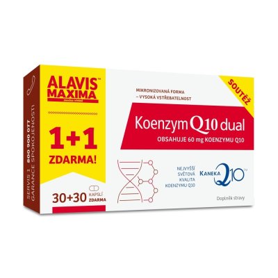 Barny´s Koenzym Q10 Dual 60 mg 30+30 kapslí ZDARMA