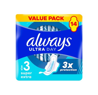 Always Ultra Night Super Extra hygienické vložky 14 ks