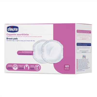 Chicco Tampóny do podprsenky antibakteriální 60 ks