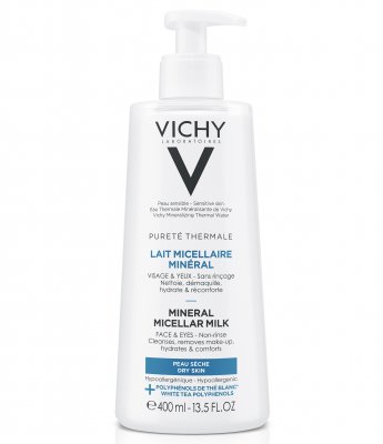 Vichy Pureté thermale Minerální micelární mléko pro suchou pleť 400 ml