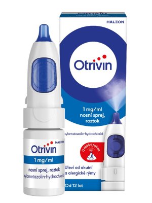 Otrivin Nosní sprej s dávkovačem 1 mg/ml roztok 10 ml