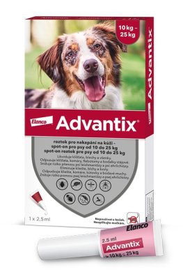 Advantix pro psy spot-on 10-25kg 1x2.5ml