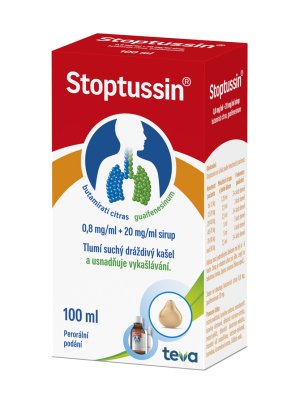 STOPTUSSIN 0,8MG/ML+20MG/ML SIR 1X100ML II