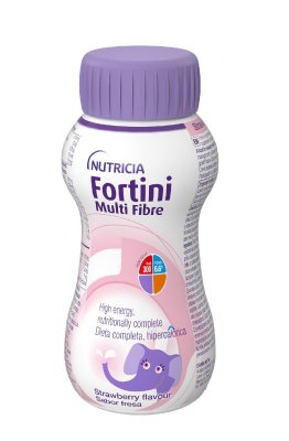 Fortini Pro děti s vlákninou Jahoda 200 ml