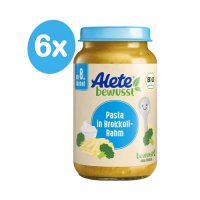 Alete BIO Příkrm těstoviny + brokolice + smetana 8m+ 6x220 g