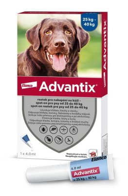 Advantix pro psy spot-on nad 25kg 1x4ml