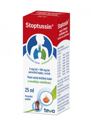 STOPTUSSIN - 40MG/ML+100MG/ML POR GTT SOL 1X25ML