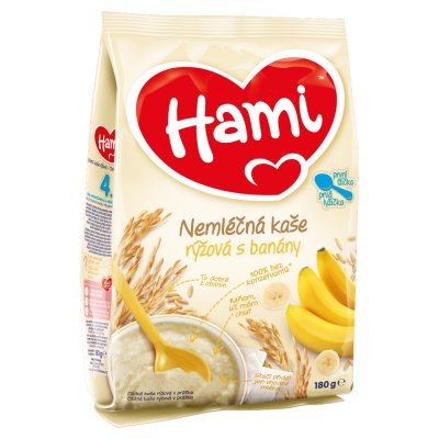 Nutricia Hami rýžová s banány první lžička 180 g